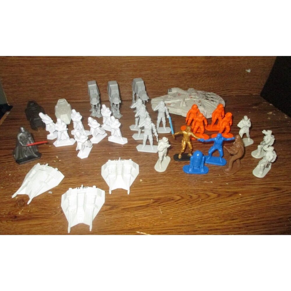 Star Wars Command Figures Ships Vehicles Lot Hasbro Army Plastic Jedi 43+